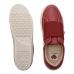 Tênis Feminino Casual Elástico Bordô Quântico Minimal