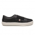 Tênis Feminino Casual Elástico Preto Snake Quântico Minimal