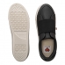 Tênis Feminino Casual Elástico Preto Snake Quântico Minimal